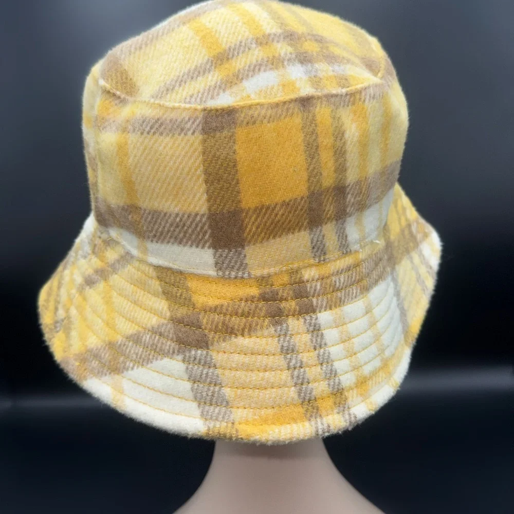 Yellow Plaid Bucket Hat